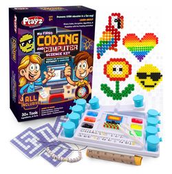 My First Coding & Computer Science Kit - Learn About Binary Codes, Encryption, Algorithms & Pixelation Through Fun Puzzling Activities Without Using a