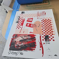 John "Crash" Matos  Enamel Silk Screen