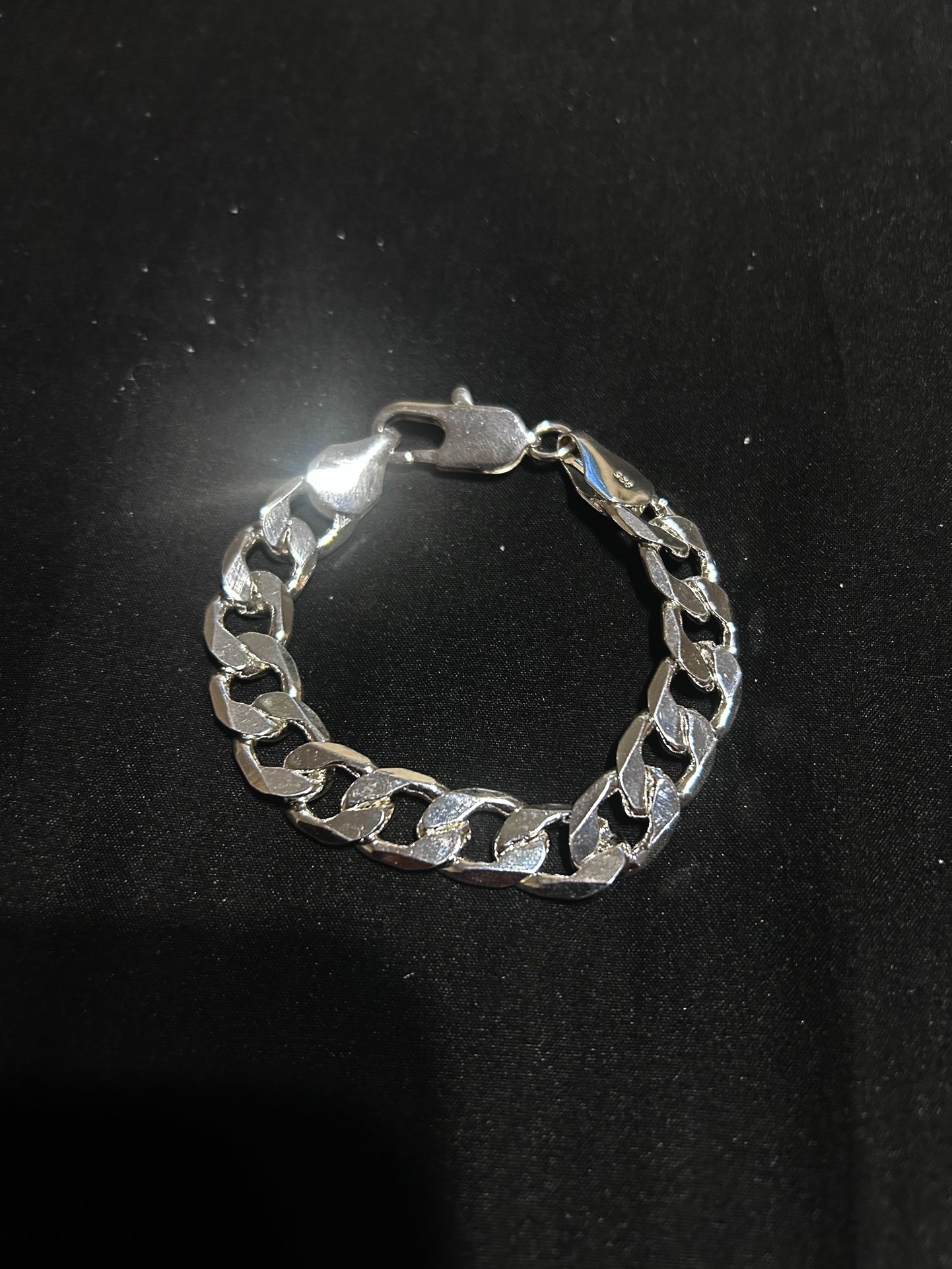 925 Sterling Silver Curb Link Chain Bracelet