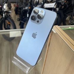Sierra Blue iPhone 13 Pro Fully Unlocked Can Work With Any Carrier! Shop Without Using Credit! $0 To $100 Down To Take It Today! 