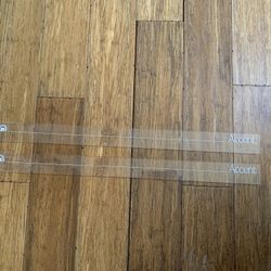 2 Accent straight edges, not rulers 28 inches long hard plastic