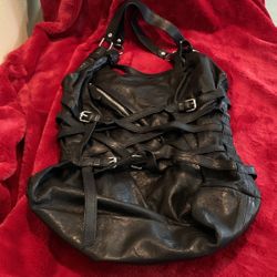 Black Leather Purse