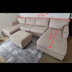 Need Gone ASAP! Bradford Sectional With Ottoman $$