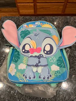 Disney Lilo & Stitch Backpack 3D Character Applique Book Bag with Removable Scrump Coin Pouch.  Size 16 inches long.  Brand new with tags.  Smoke free