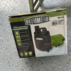 Drummond1/2 Hp Nonsubmersable Transfer Pump