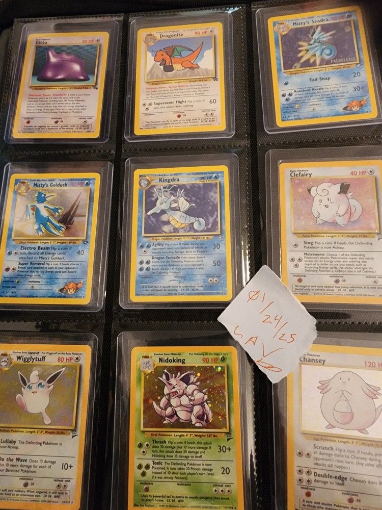Vintage Pokemon Lot For Sale