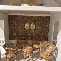 Rattan Doll House Toys 