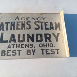 Vinty Tin Sign Laundry From A MovIe Set