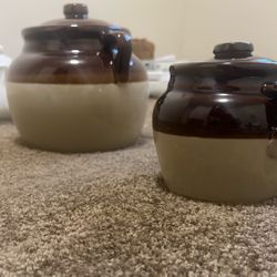Vintage Bean Pots