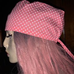 Polka Dots Surgical Cap Scrun Cap Nurse Hat 