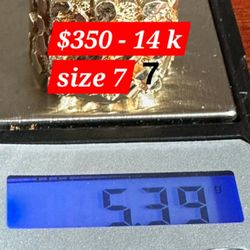 Gold RING 14K $350.00 Firm On Price Size 7