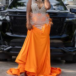Orange Prom Dress
