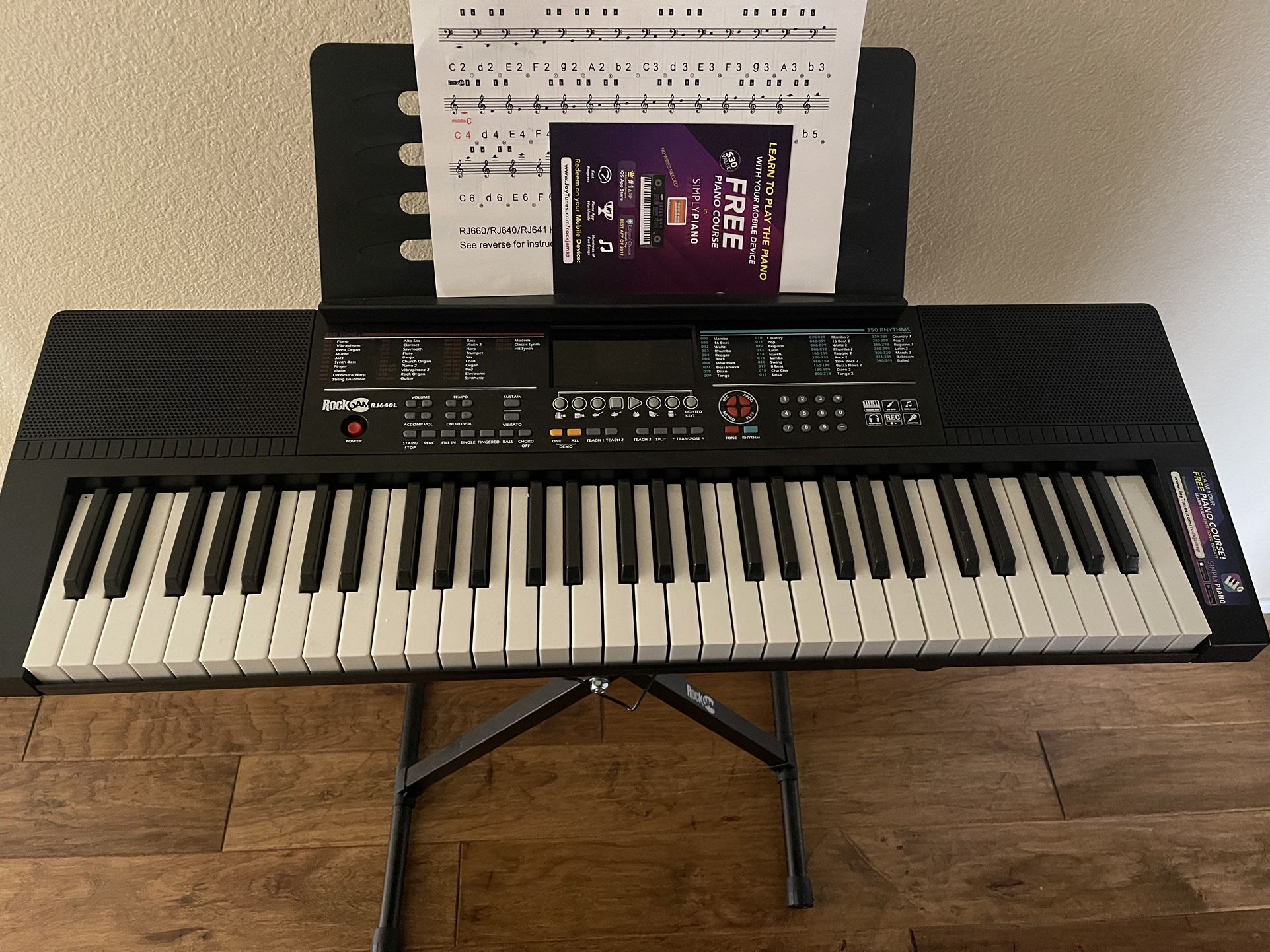 Rockjam RJ640L Piano Organ. 
