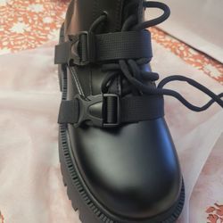 Goth Women Lace Up Front Plataform Oxford Boot