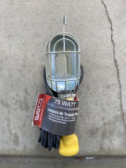 Incandescent Work Light  75w New 