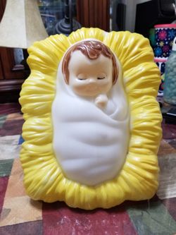 Big Baby Jesus Decoration that Lights Up