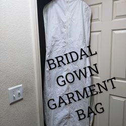 JUNE BRIDE?  WEDDING DRESS GARMENT BAG w/GUSSETS (room for the train)