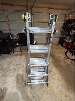 22 ft. Reach MPXA Aluminum Multi-Position Ladder with Project Bucket