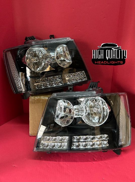 Chevy Tahoe 2007. 2014 headlights.