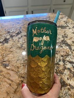 Tumbler, 20 0z Insulated  And Glittered  