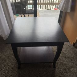 Dark Wood Square Coffee/Side Table