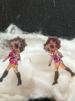Handmade Betty boop earrings
