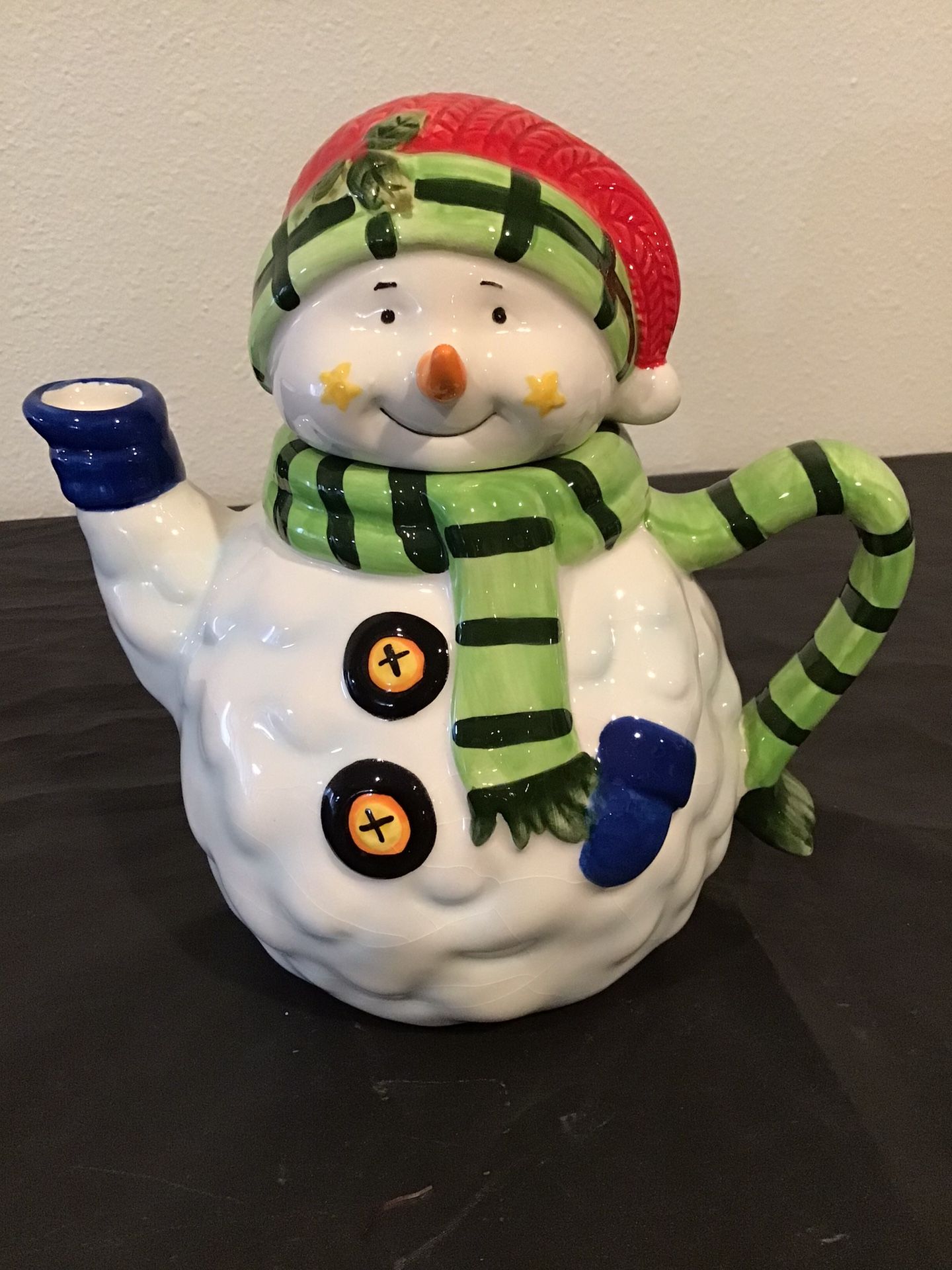 VINTAGE HOME INTERIORS SNOWMAN PITCHER