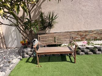 Patio teak bench
