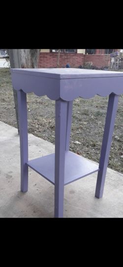 Wood Side Table