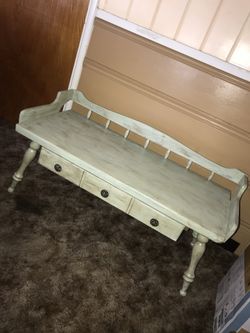 Farm style antique wooden bench