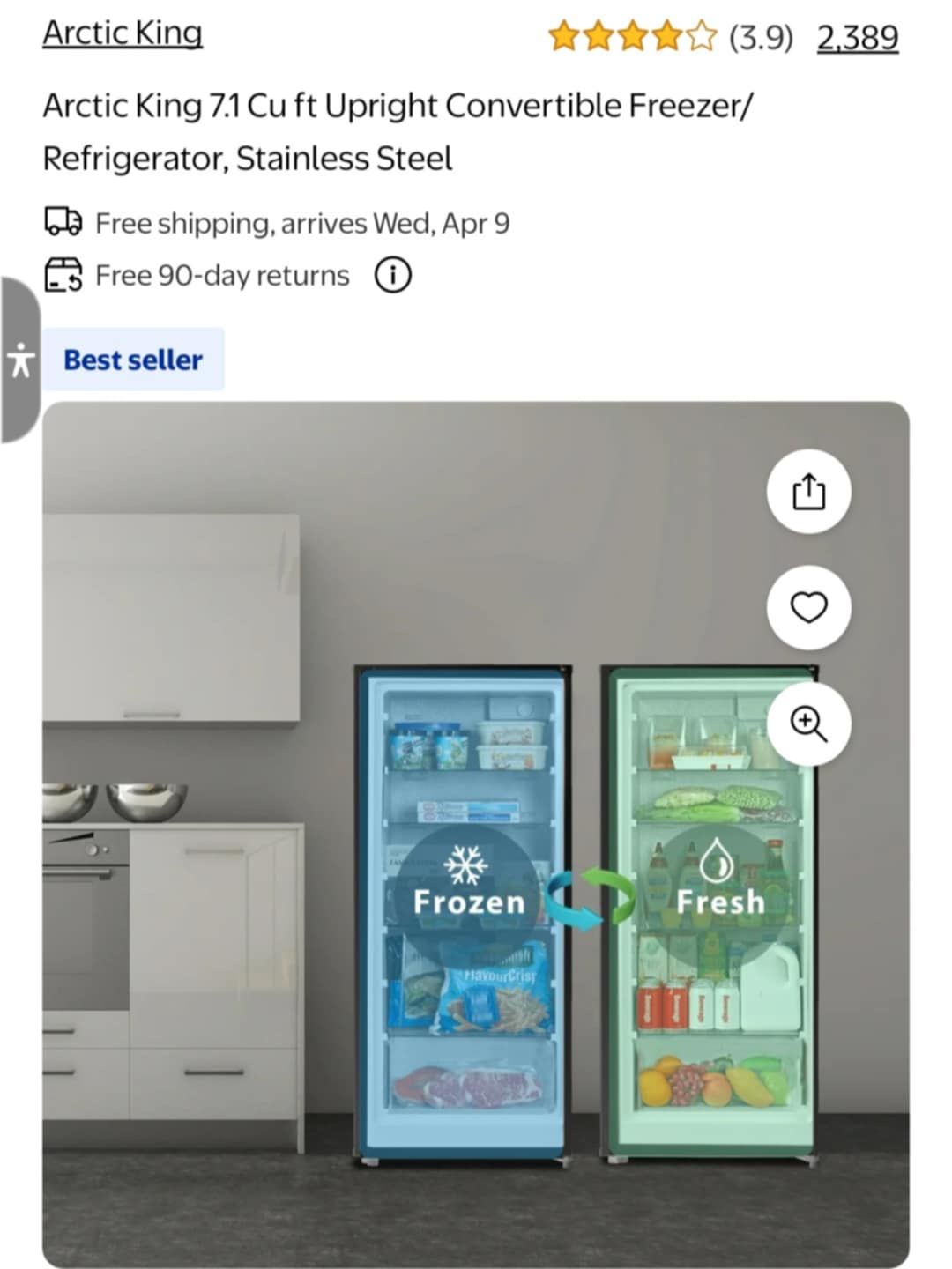 Refrigerator/ Freezer