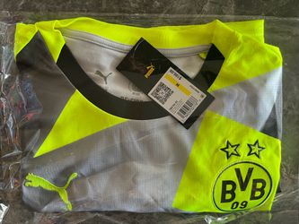 Puma BVB Away Jersey  M Silver Mist Yellow Alert