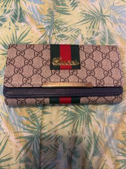 Designer tan wallet