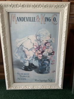 Floral Print In Custom Frame