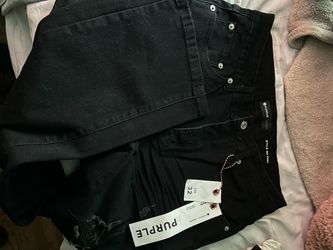 Flare purple jeans