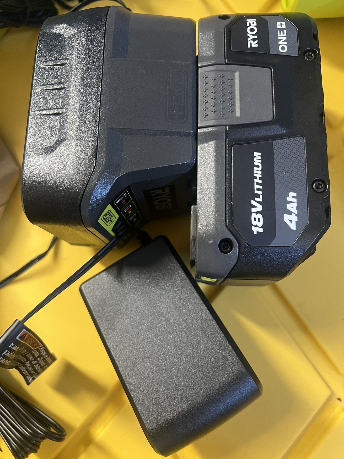 New Ryobi 4ah Battery And Charger Set