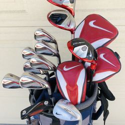 Nike Golf Iron Set 4-9i, PW Steel Shafts with Nike Covert Driver