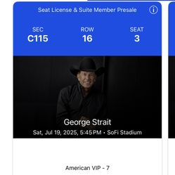 George Strait Tickets Low Level! 