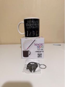 Star Wars Coffee Mug 12oz – FREE Falcon Bottle Opener Included