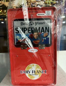 Superman Daily Planet Newspaper Box Popcorn Bucket AMC 2025 Wrapped New