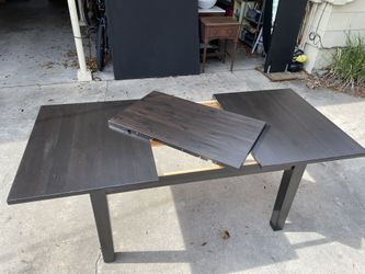 DINING SET - with 4 Chairs and table leaf - solid wood