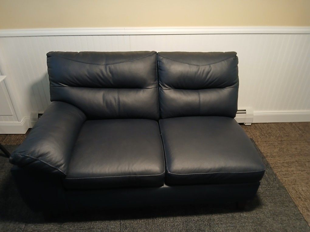Love Seat With Attached Reclining Seat