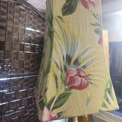 Lamp Barckcloth. Vintage Fabric .  