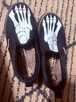 Skeleton slip on shoes