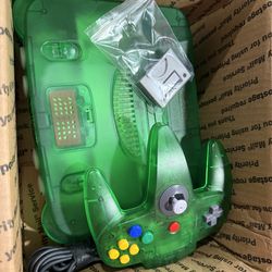 Jungle Green N64 with expansion pack