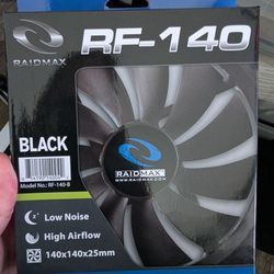Raidmax 140 PC Case Black Cooling Fan