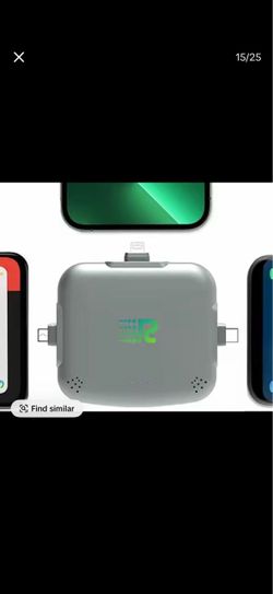 Rush Charge Universe Mini Power Bank Portable Charger Lightning USB-C White 3300mah