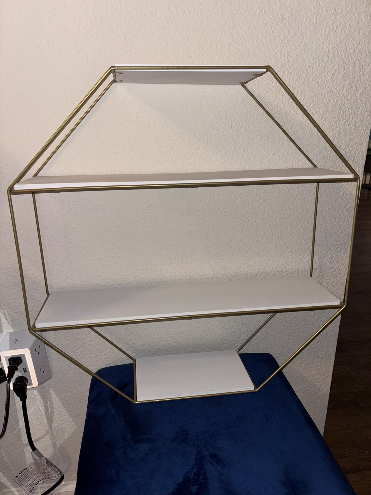 Octagon Floating Wall Shelf