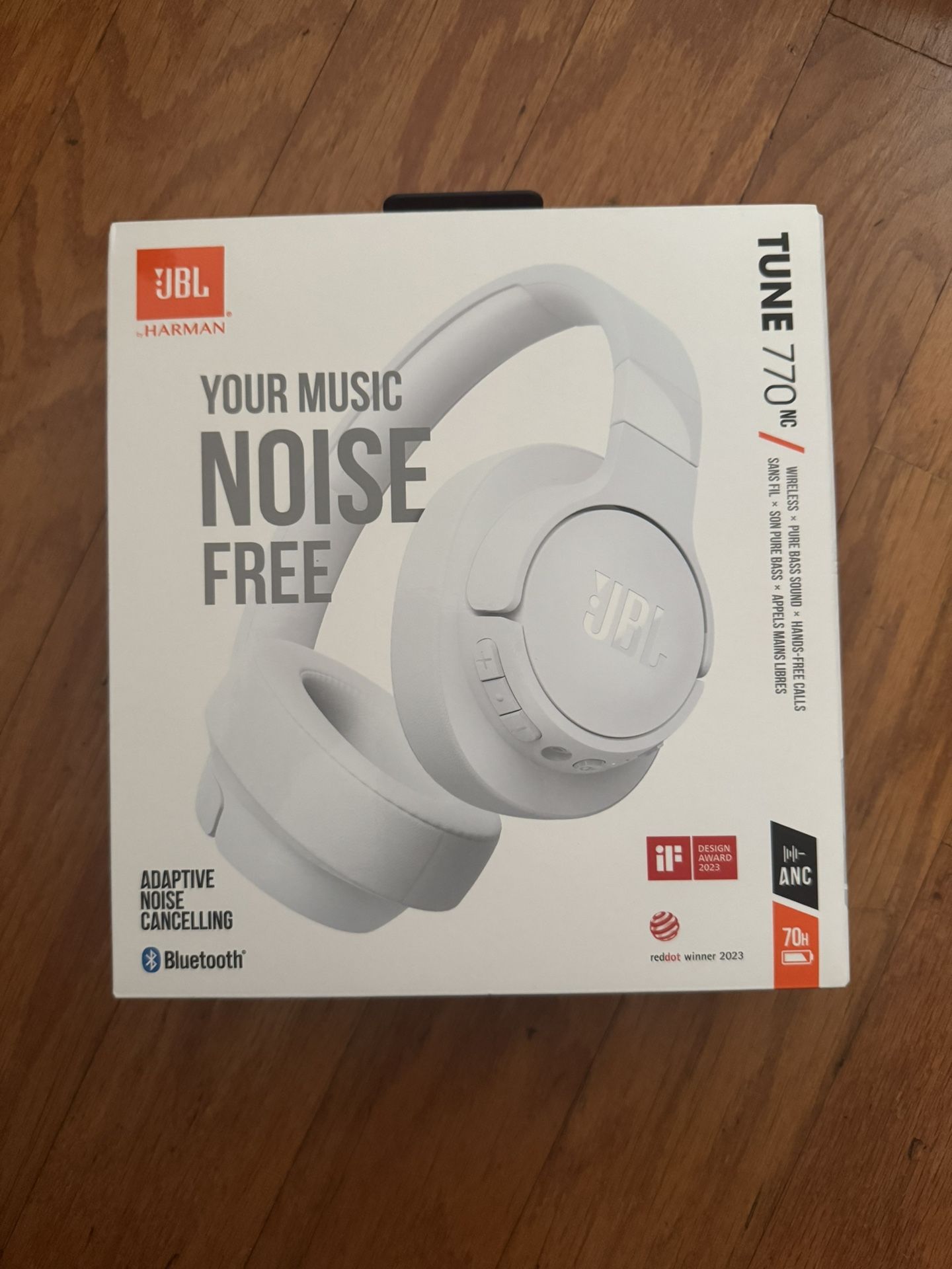 JBL Tune 770NC - Adaptive Noise Cancelling with Smart Ambient Wireless Over-Ear Headphones