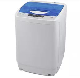 Panda 19 in. W 1.34 cu. ft. Portable Top Load Washer, Fully Automatic Compact Washer with Built in Drain Pump